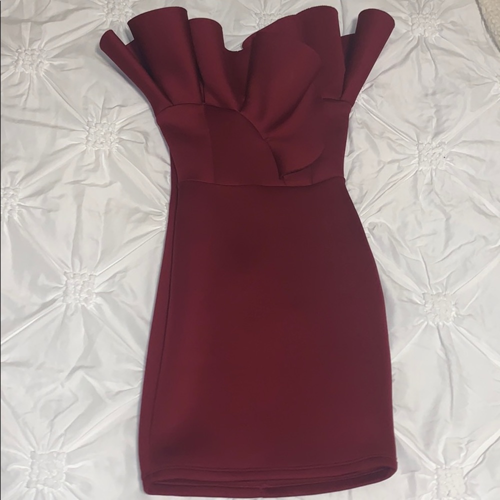 Burgundy formal dress